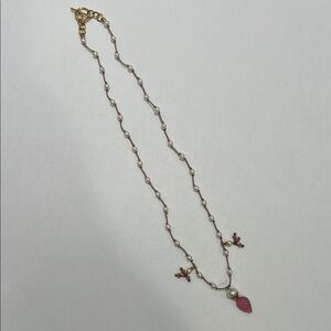 Elegant Pearl and Pink Pendant Necklace